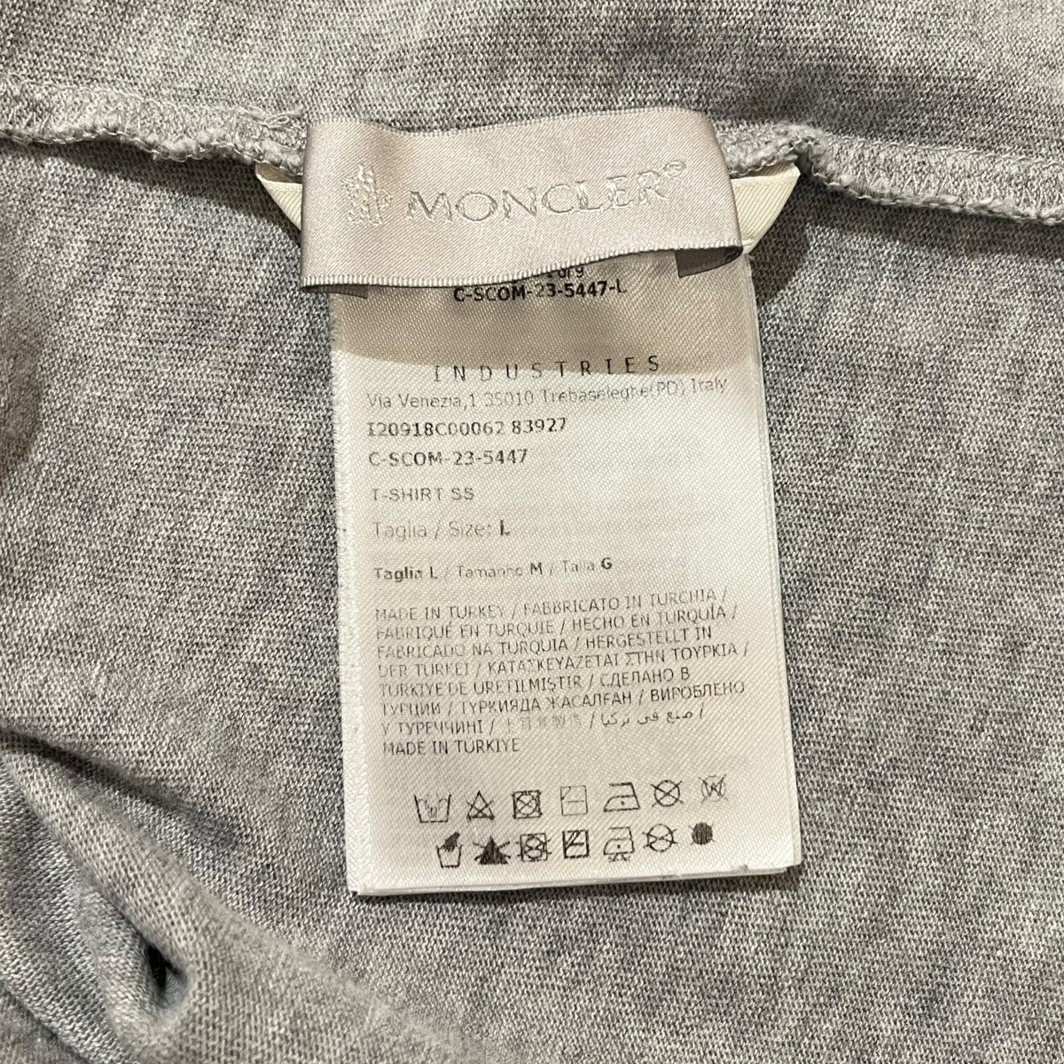 MONCLER ロゴワッペンTシャツI20918C00062 古着・中古-5枚目のアイテム画像