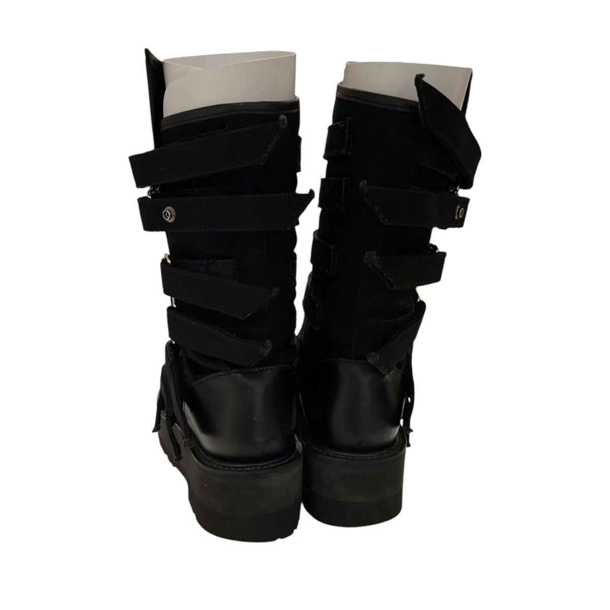 25AWCANVAS+CHROME SPIRAL NECK BOOTSブーツLL-E01-880-2