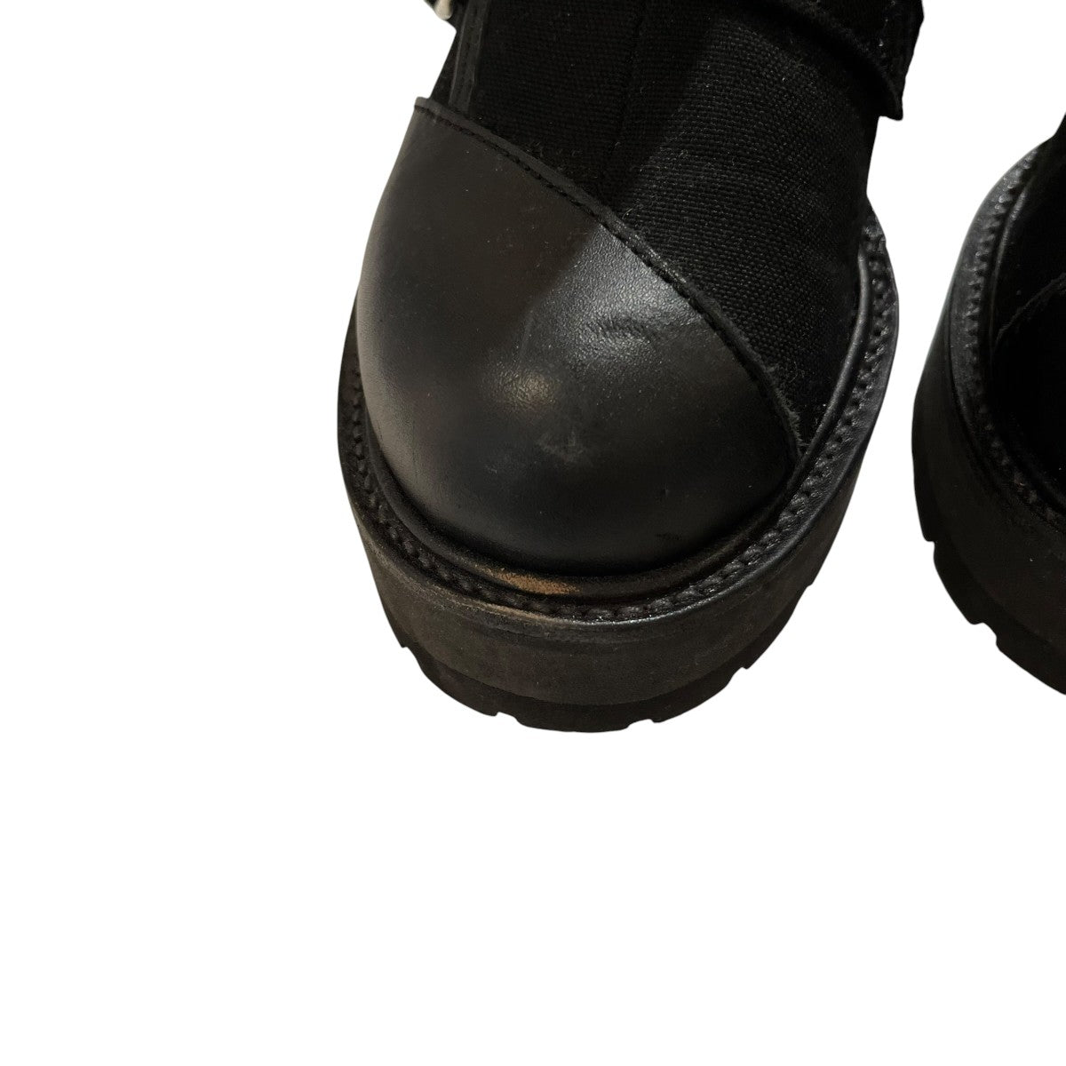 25AWCANVAS+CHROME SPIRAL NECK BOOTSブーツLL-E01-880-2