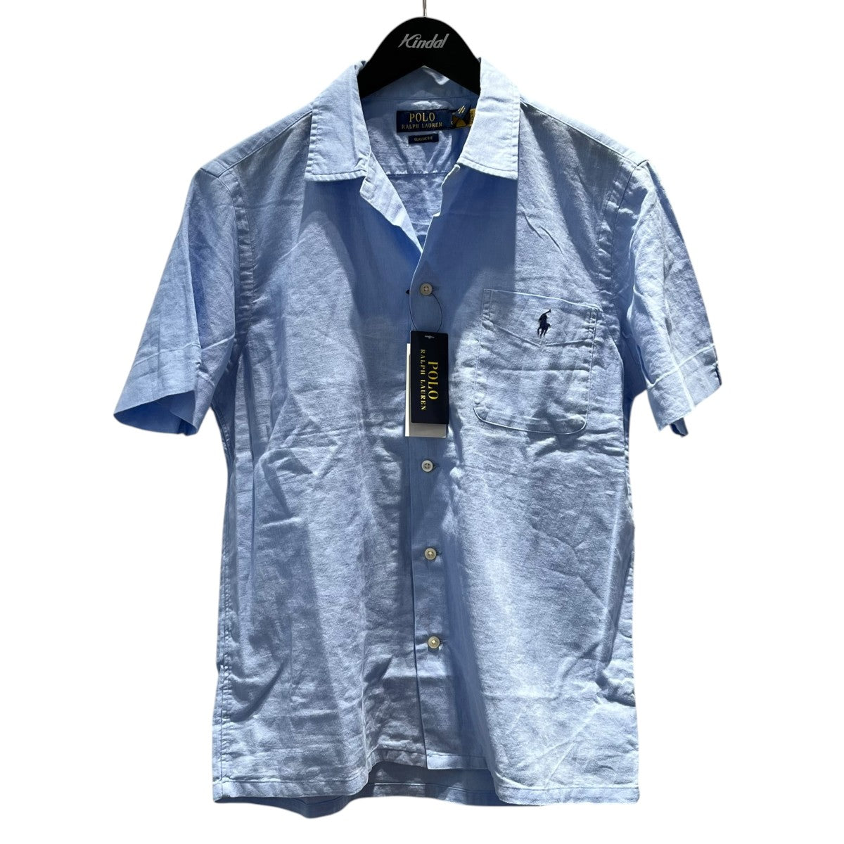 POLO RALPH LAUREN ワンポイント半袖オープンカラーシャツ 古着・中古-1枚目のアイテム画像