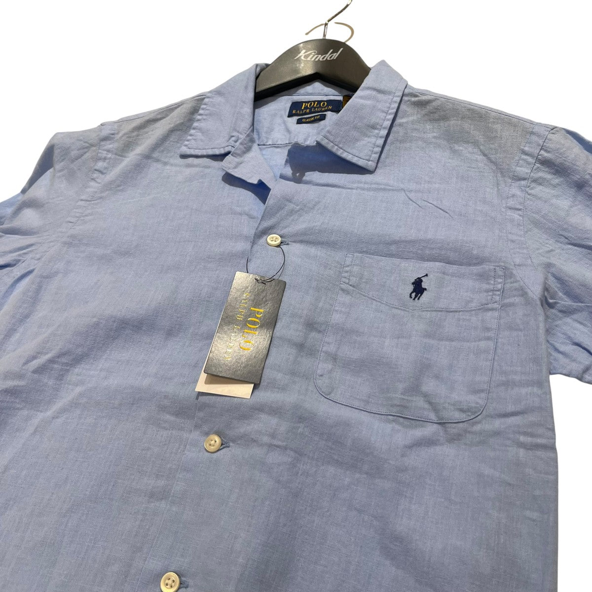 POLO RALPH LAUREN ワンポイント半袖オープンカラーシャツ 古着・中古-3枚目のアイテム画像