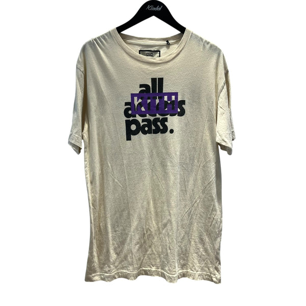 KITH(キス) 18SS ALL Access Pass Teeプリント柄Tシャツ アイボリー