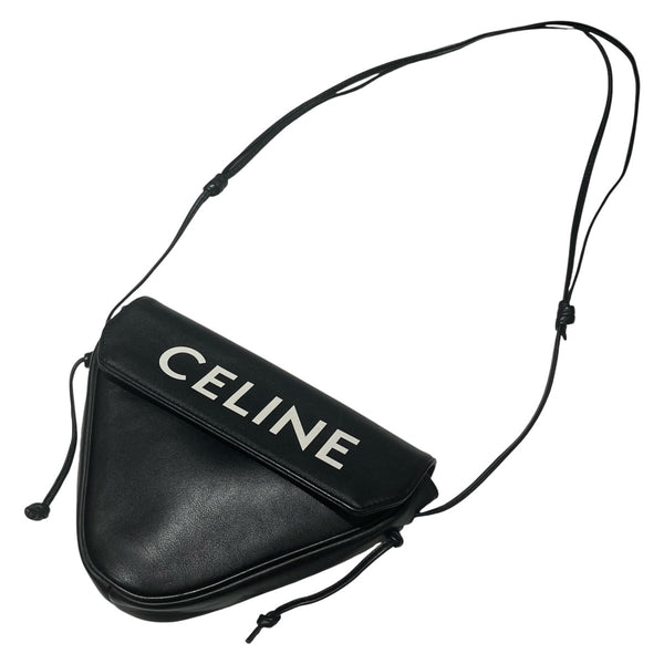 CELINE セリーヌ　トライアングルショルダーバッグ CELINE(セリーヌ) トライアングル バッグ 195903DCS ロゴプリント