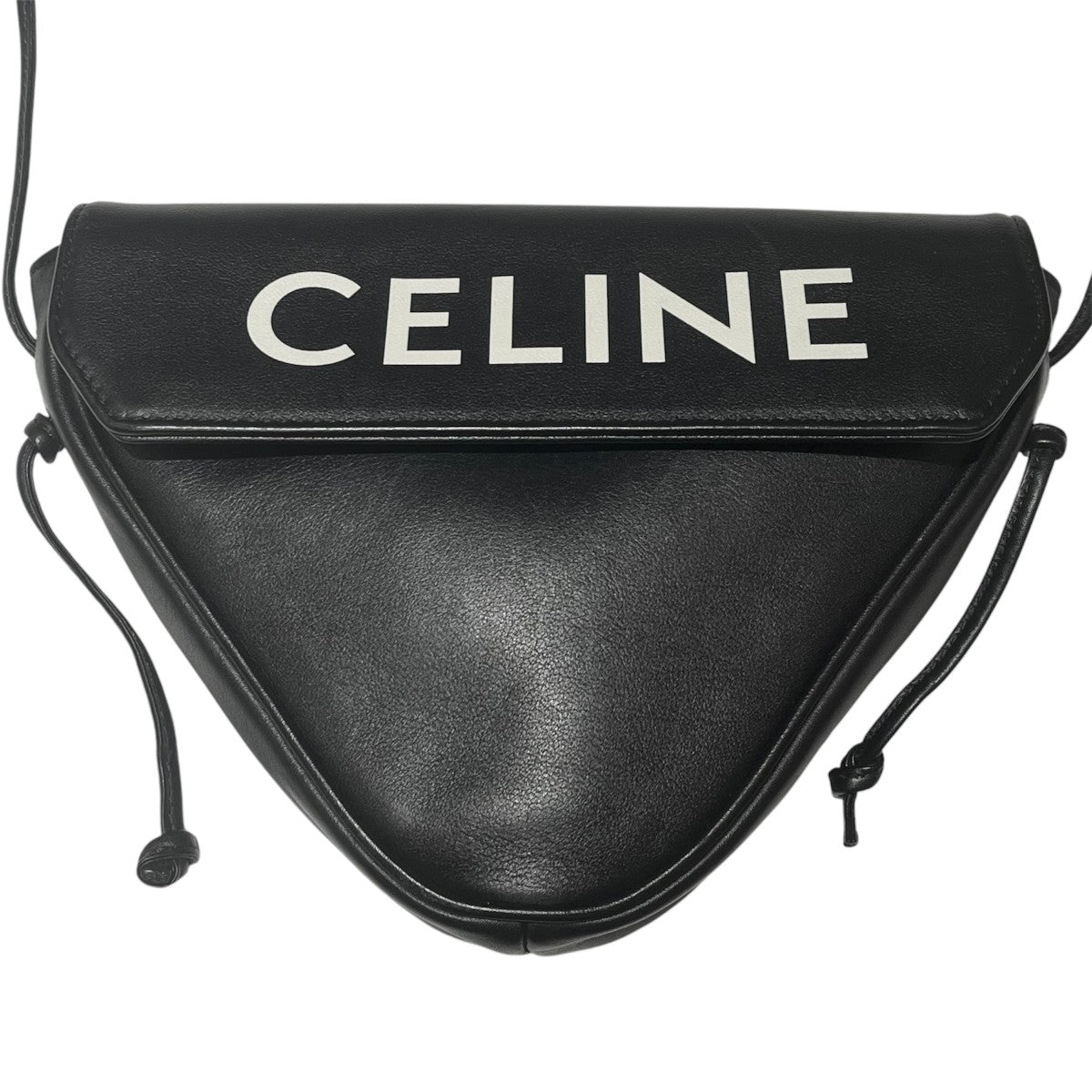 CELINE トライアングル バッグ 195903DCS ロゴプリント レザー ミニ ショルダーバッグ 古着・中古-3枚目のアイテム画像