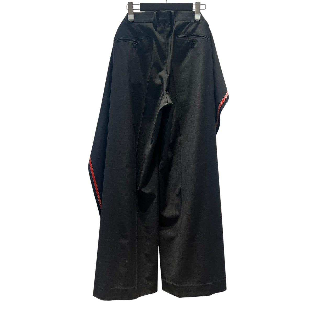 JUNYA WATANABE CDG ポエステルウールトロ サイドペプラムパンツスラックスAD2025 JQ-P005 古着・中古-2枚目のアイテム画像