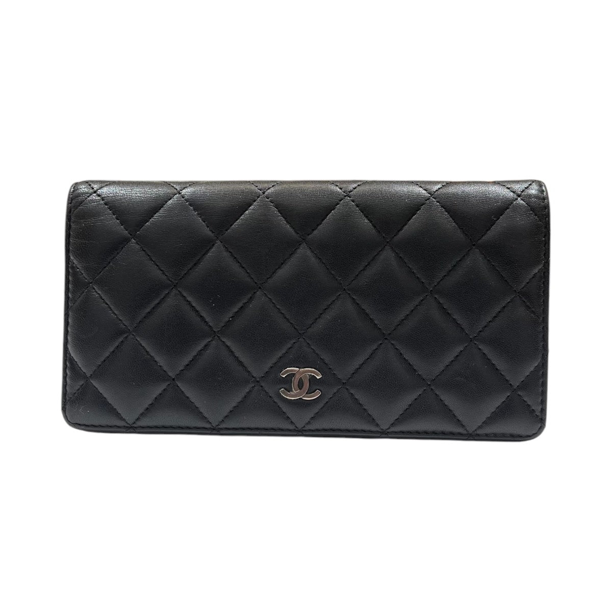 CHANEL マトラッセ ココマーク ラムスキン ロングウォレット 長財布 古着・中古-1枚目のアイテム画像
