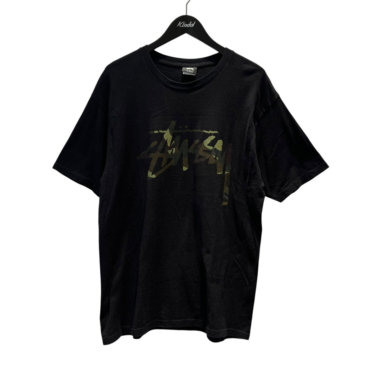 stussy 迷彩ロゴ半袖カットソー 古着・中古-1枚目のアイテム画像
