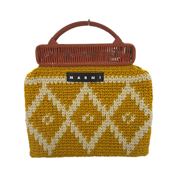 S*H様 交渉可　MARNI FLOWER cafe クロシェバッグ オレンジ MARNI(マルニ) FLOWER CAFEクロシェトートバッグ イエロー｜【公式