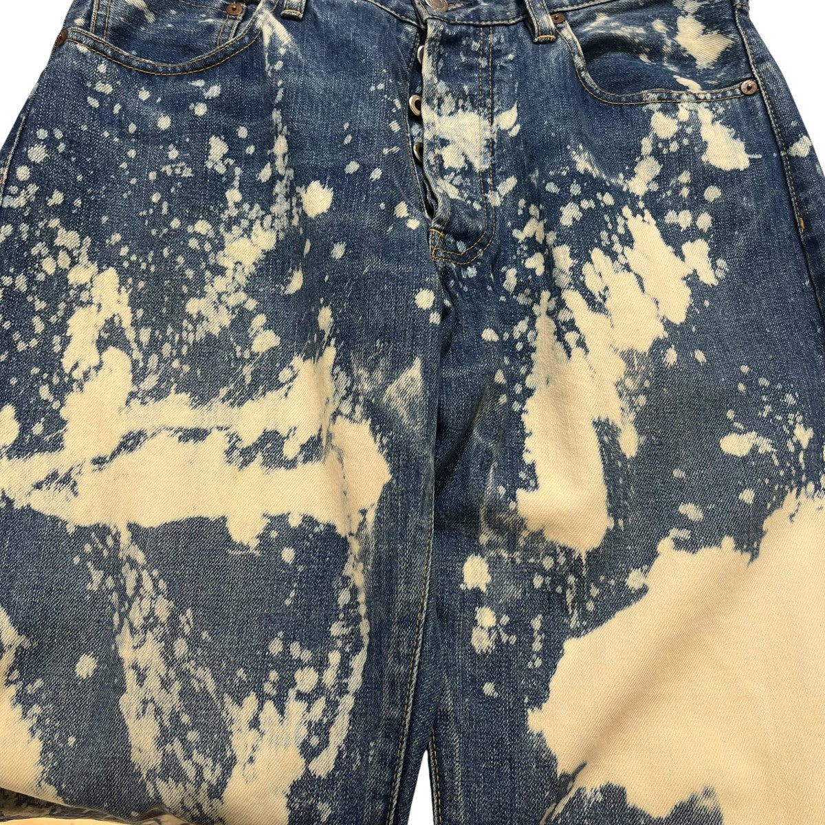 ブリーチ加工デニムパンツ2204-1002-86-302