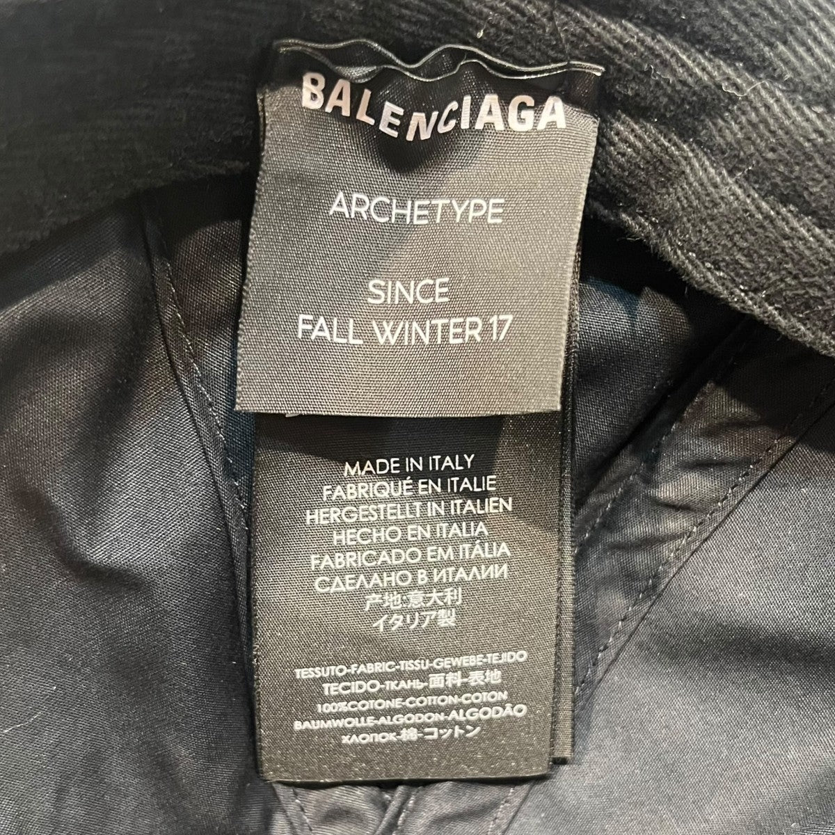 BALENCIAGA 17AWロゴ刺繍キャップ 古着・中古-6枚目のアイテム画像