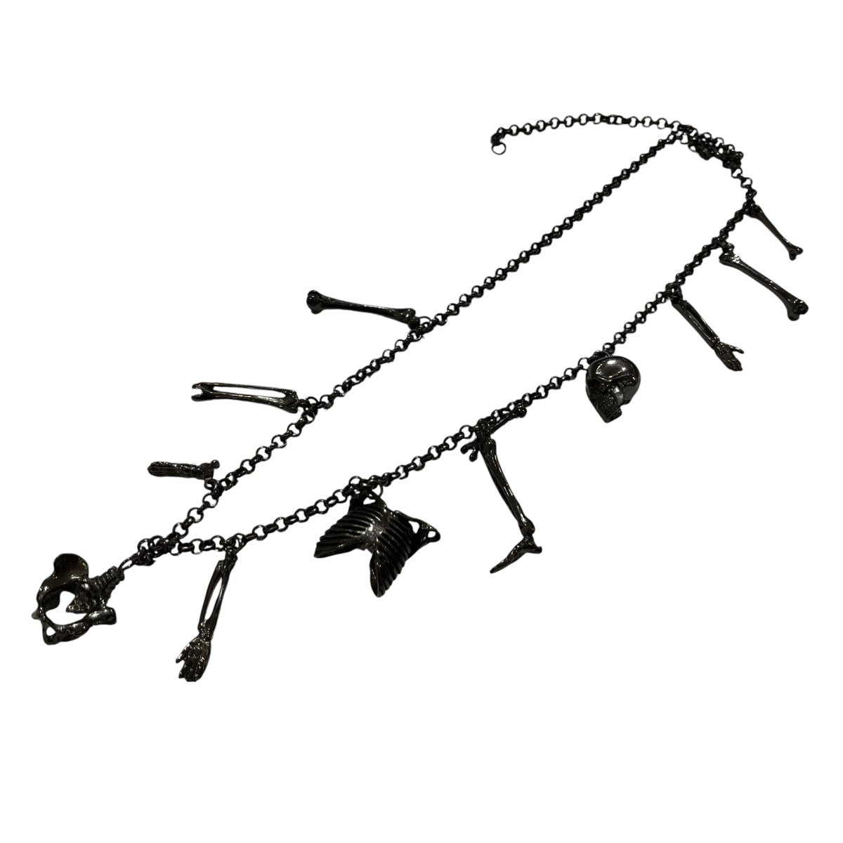 ネックレスMetal Skual Bone Pendants