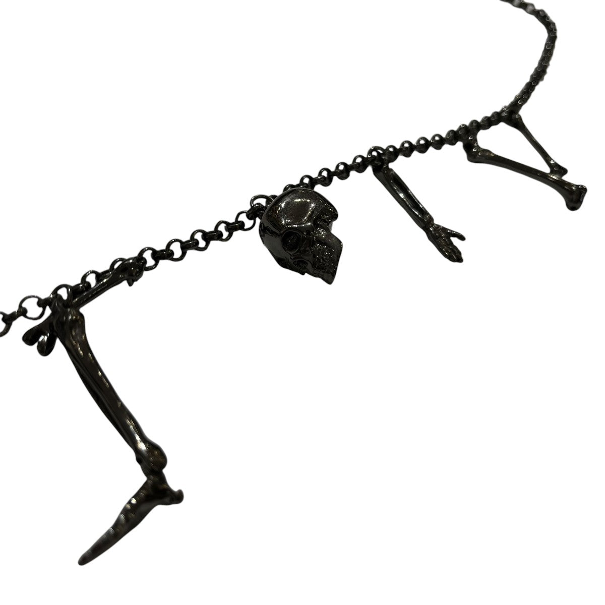 ネックレスMetal Skual Bone Pendants
