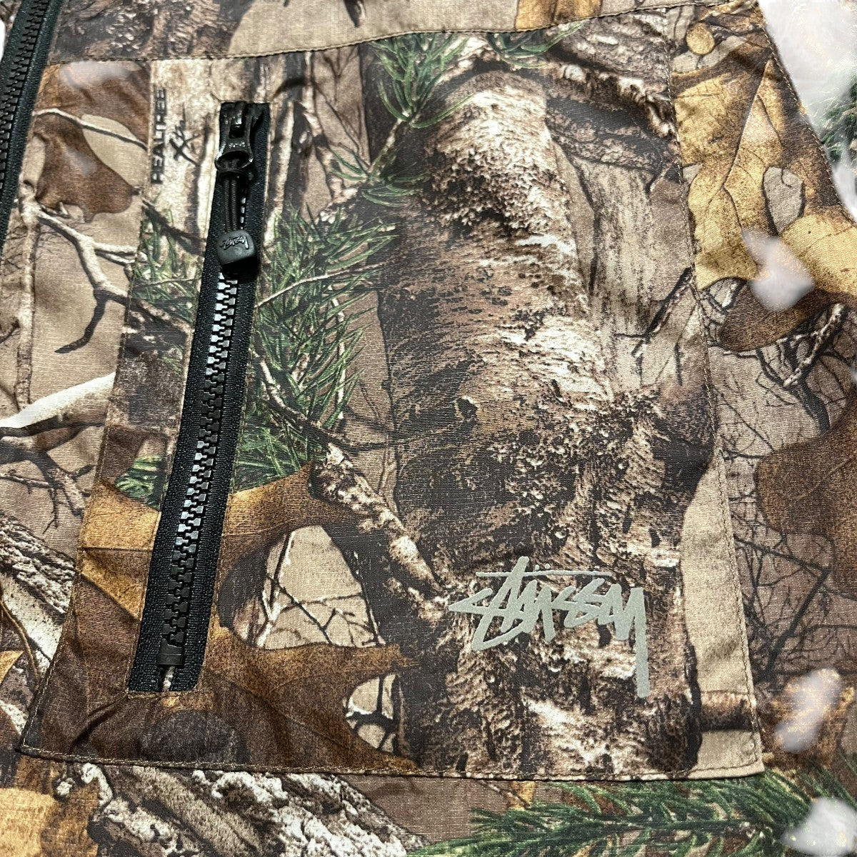 REALTREE MICRO RIP JACKET総柄ジップアップジャケット