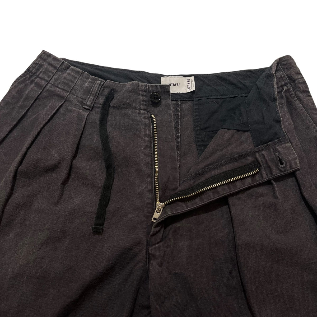 SHINOBI TROUSERSウォッシュ加工タックパンツ212GWDT-PTM01