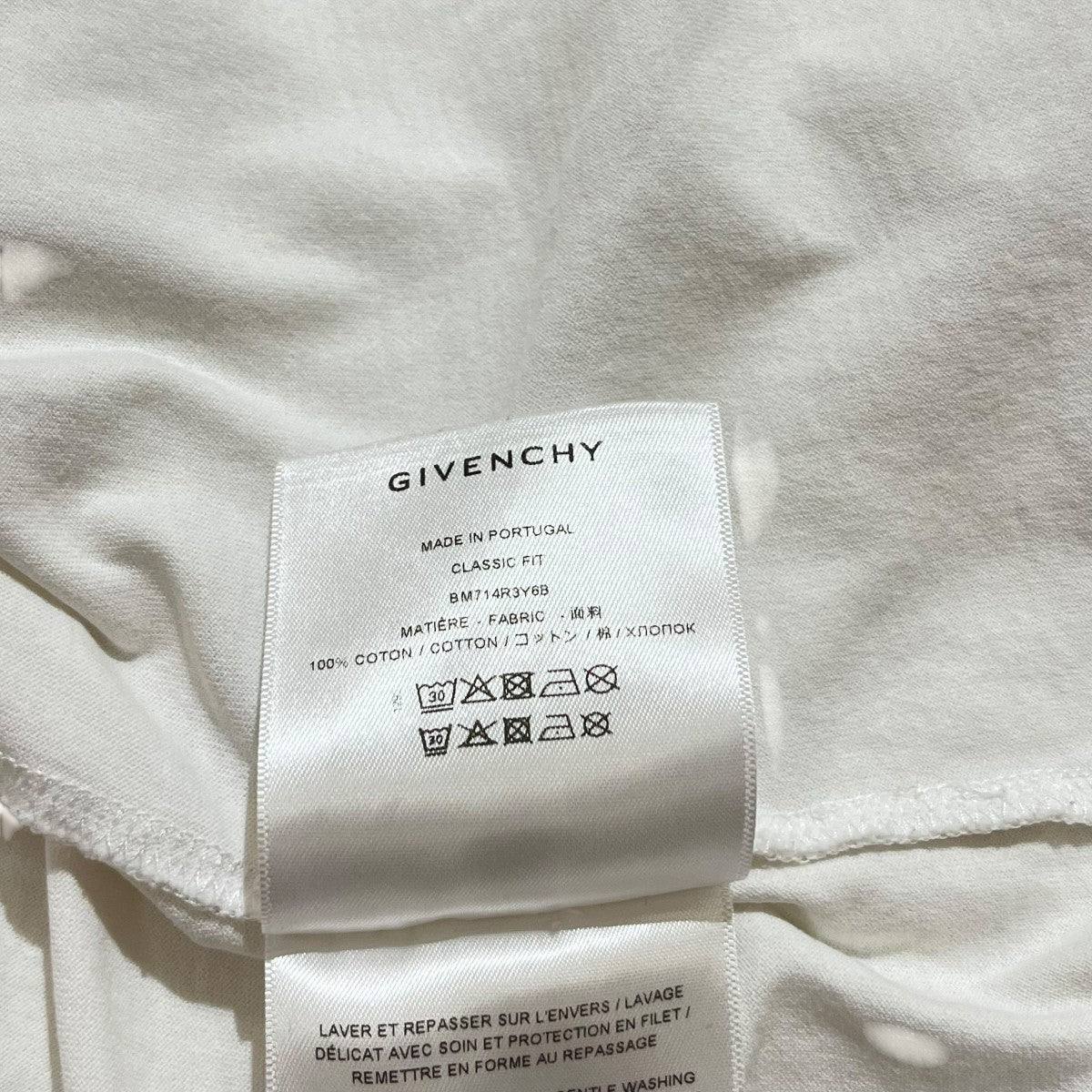 GIVENCHY ロゴ刺繍半袖カットソーBM714R3Y6B 古着・中古-7枚目のアイテム画像