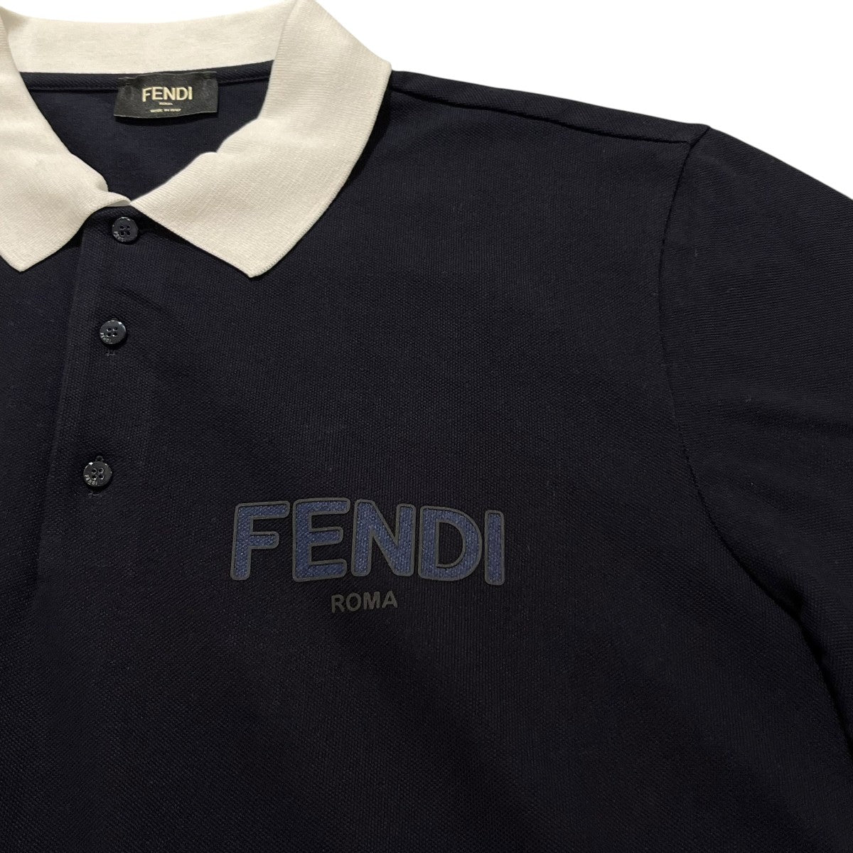 FENDI ロゴプリントポロシャツFY0985 古着・中古-3枚目のアイテム画像