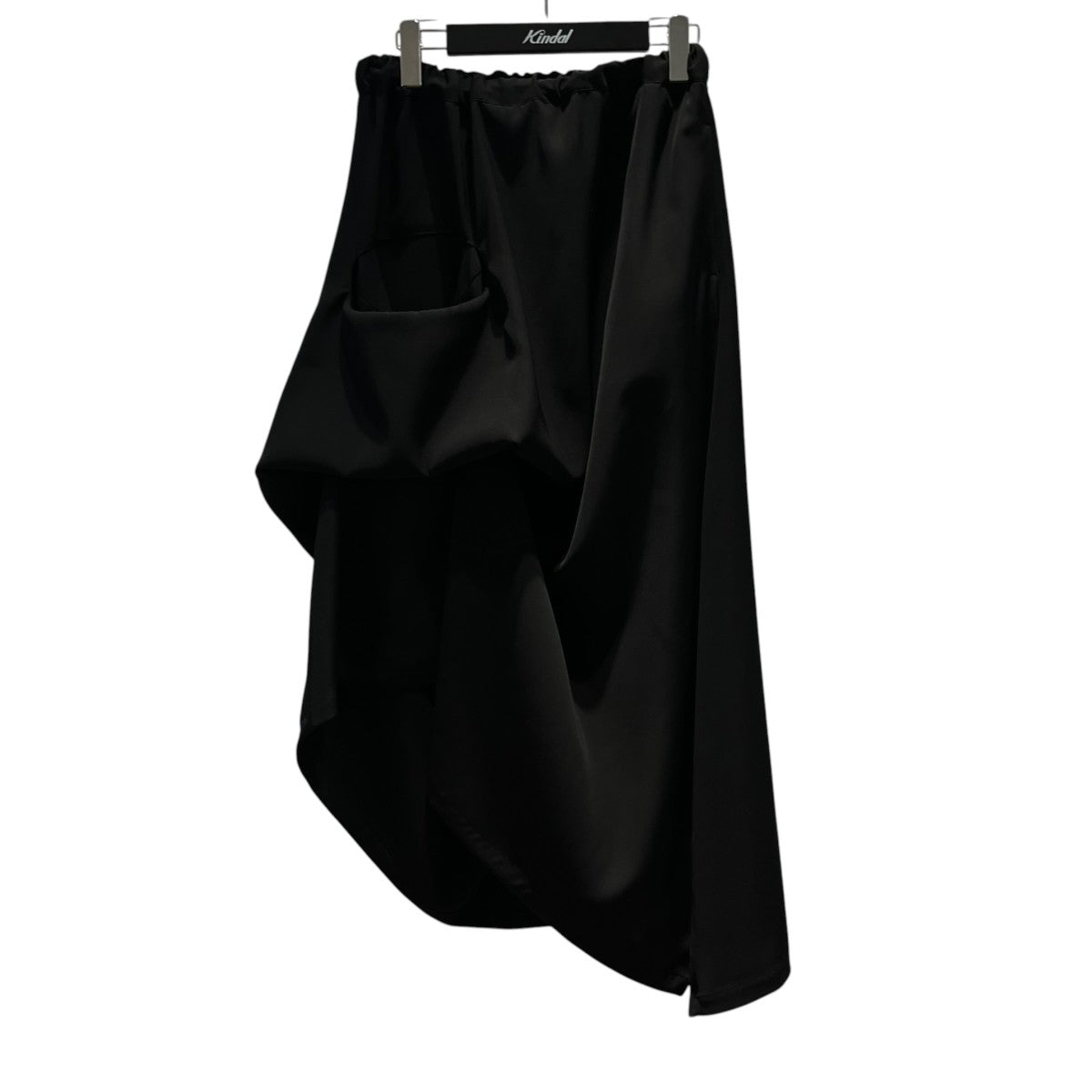 26SSDOUBLE SATIN IRREGULAR HEM SKIRT無地ロングスカートLA-S51-910