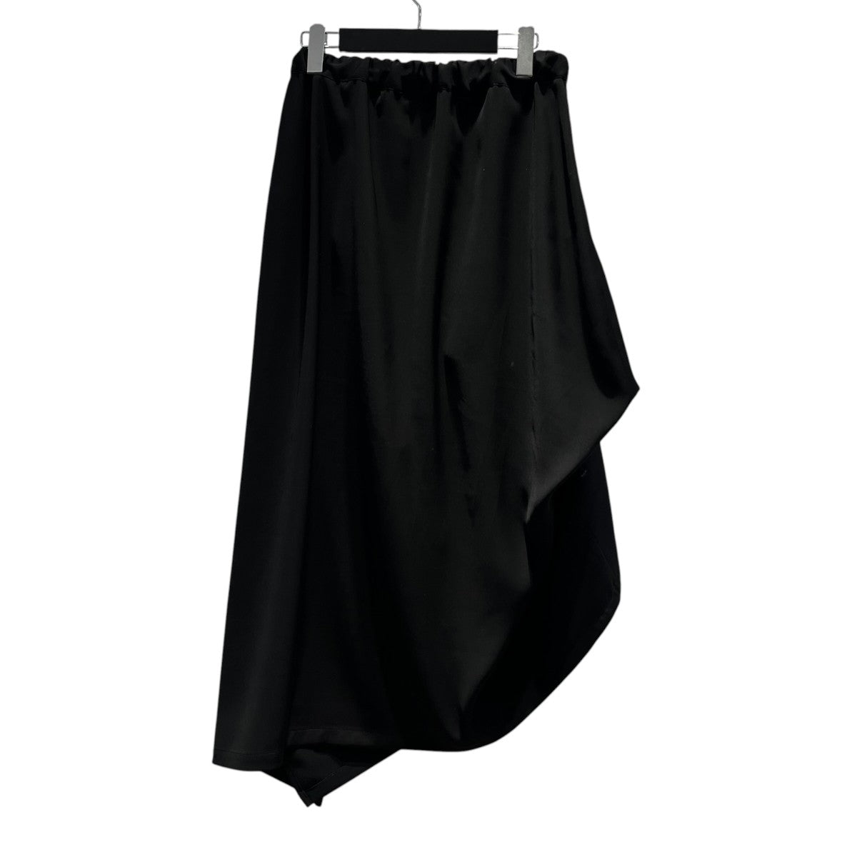 26SSDOUBLE SATIN IRREGULAR HEM SKIRT無地ロングスカートLA-S51-910
