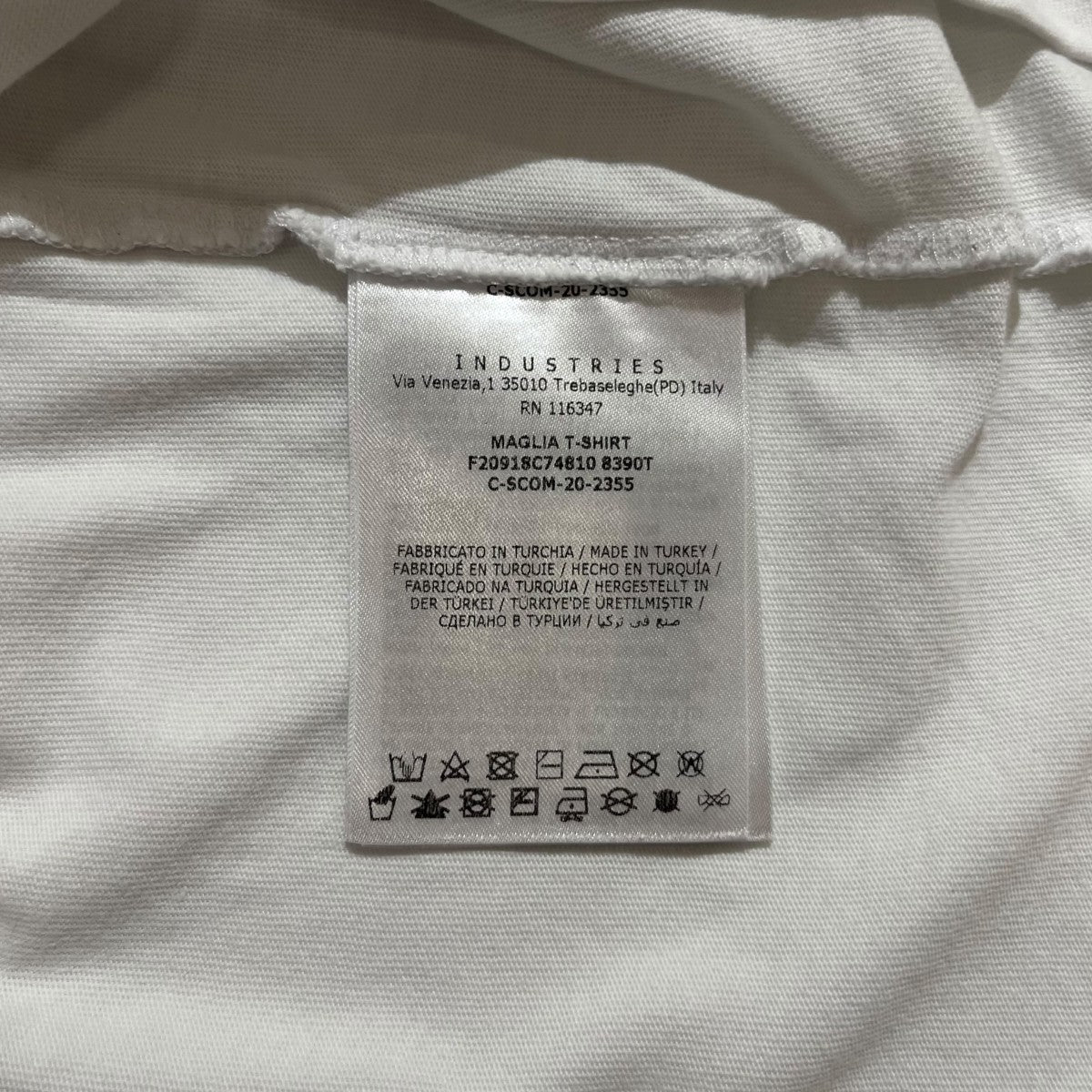 フロントロゴプリントTシャツF20918C748810