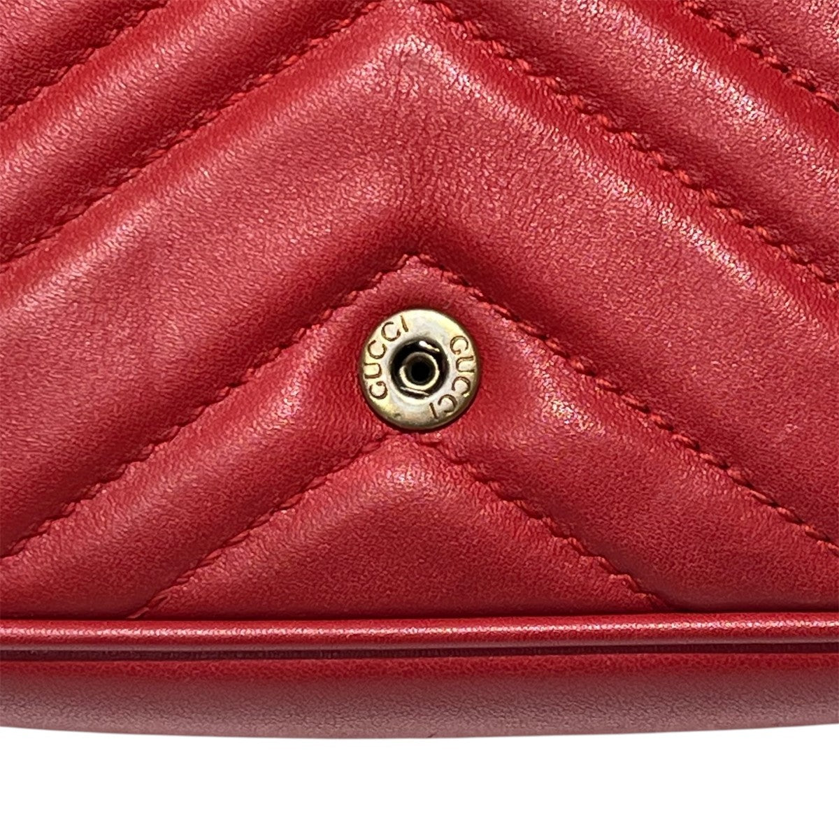 GUCCI(グッチ) GGマーモント キルティング レザー チェーンショルダー