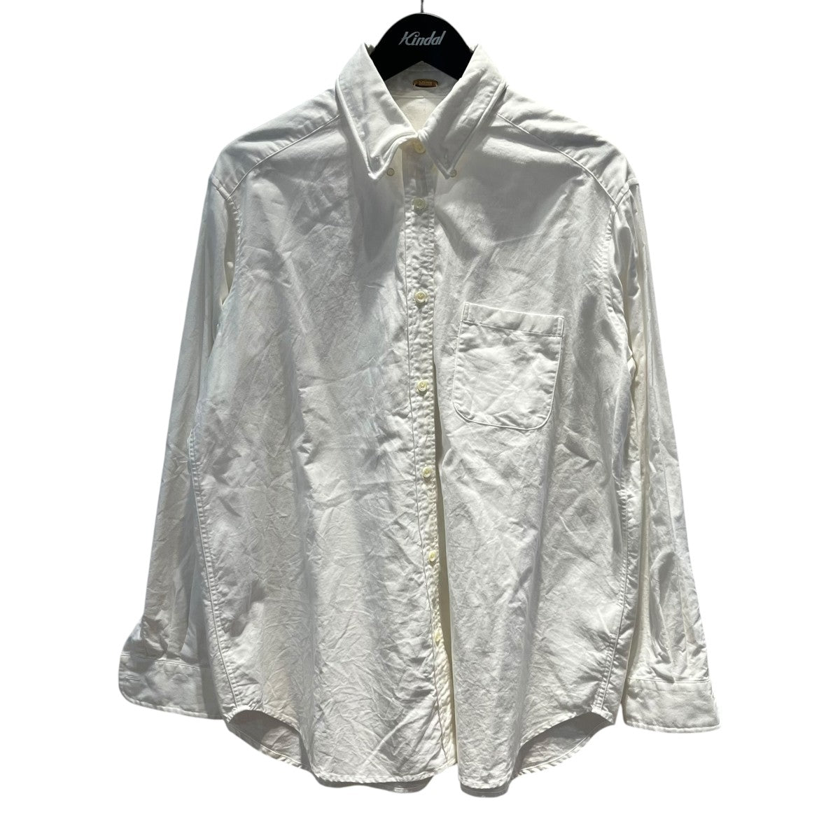 OXFORD BD ｼｬﾂ無地長袖ブラウス21050500405130