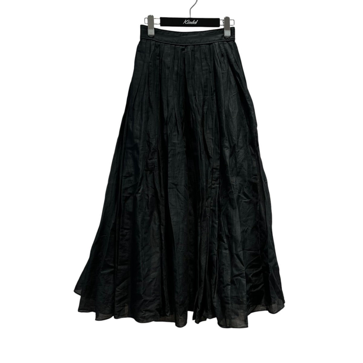 TUCK TECHNIGUE SHEER SKIRTタックテクニックシアーコットンスカート ロングスカート4242-201