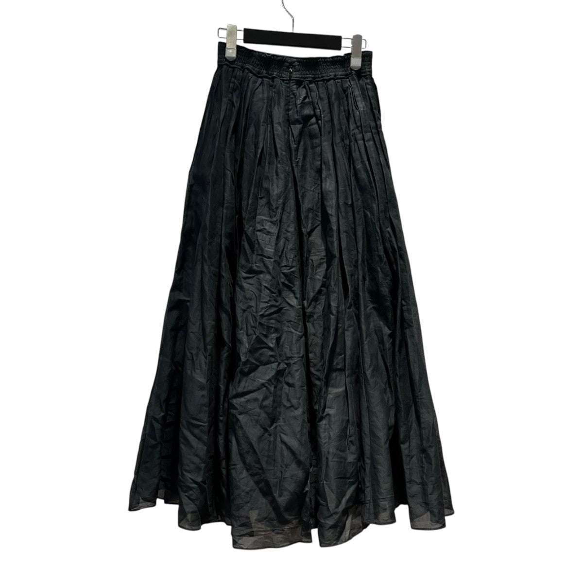 TUCK TECHNIGUE SHEER SKIRTタックテクニックシアーコットンスカート ロングスカート4242-201