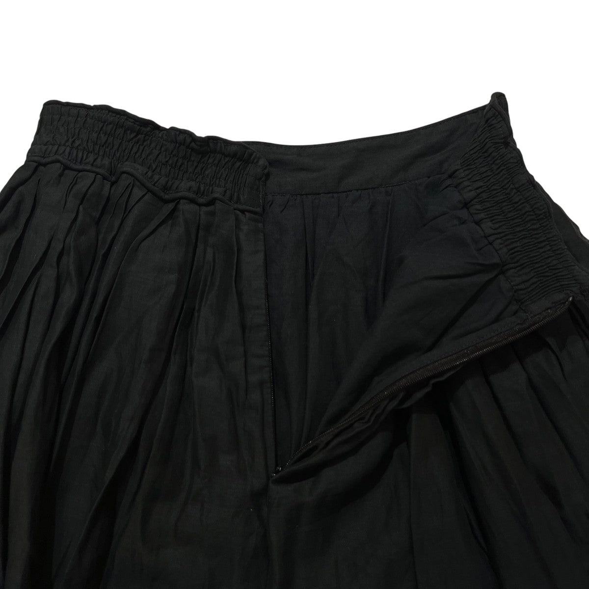 TUCK TECHNIGUE SHEER SKIRTタックテクニックシアーコットンスカート ロングスカート4242-201