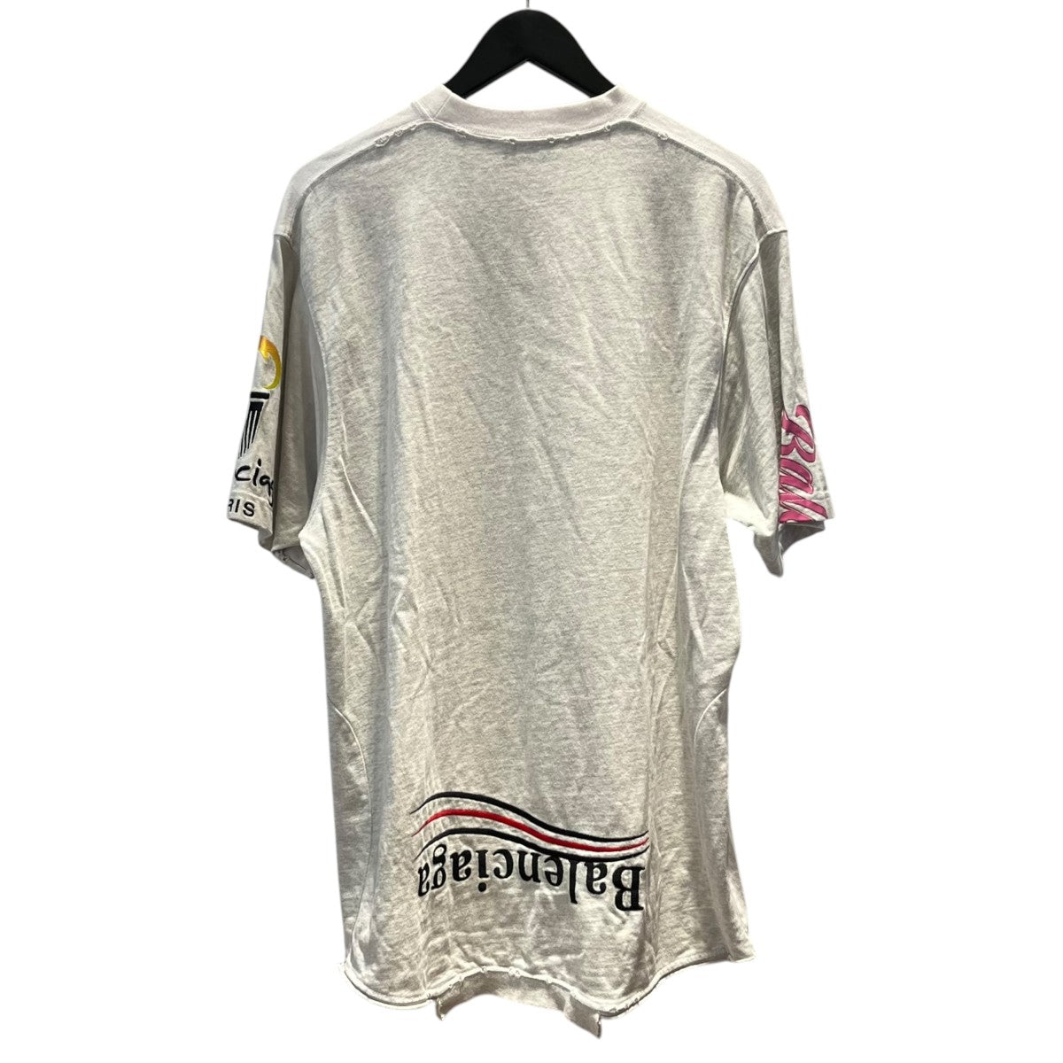 ダメージ加工 UPSIDE DOWNTシャツ698811
