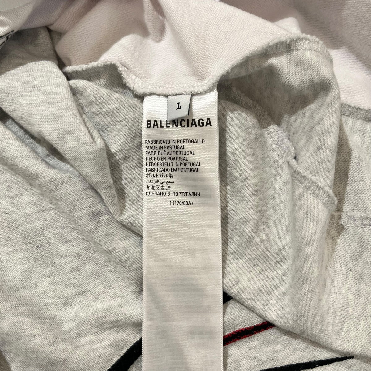 ダメージ加工 UPSIDE DOWNTシャツ698811