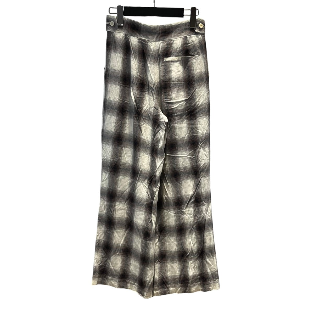 RAYON OMBRE CHECK 2TUCK SLACKSPS23-PT06 RAYON OMBRE CHECK 2TUCK SLACKS