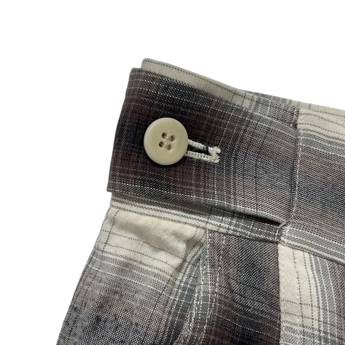 RAYON OMBRE CHECK 2TUCK SLACKSPS23-PT06 RAYON OMBRE CHECK 2TUCK SLACKS