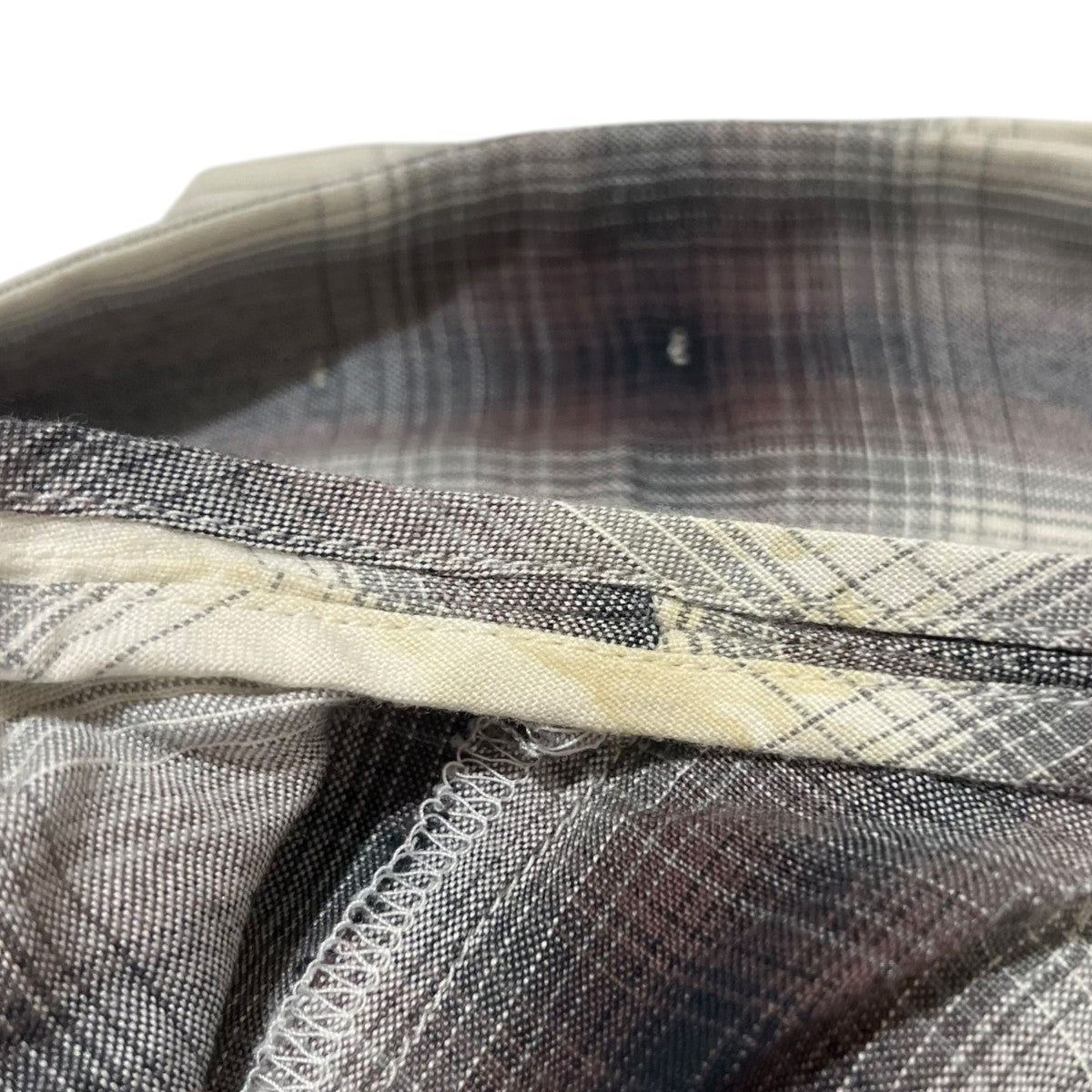 RAYON OMBRE CHECK 2TUCK SLACKSPS23-PT06 RAYON OMBRE CHECK 2TUCK SLACKS