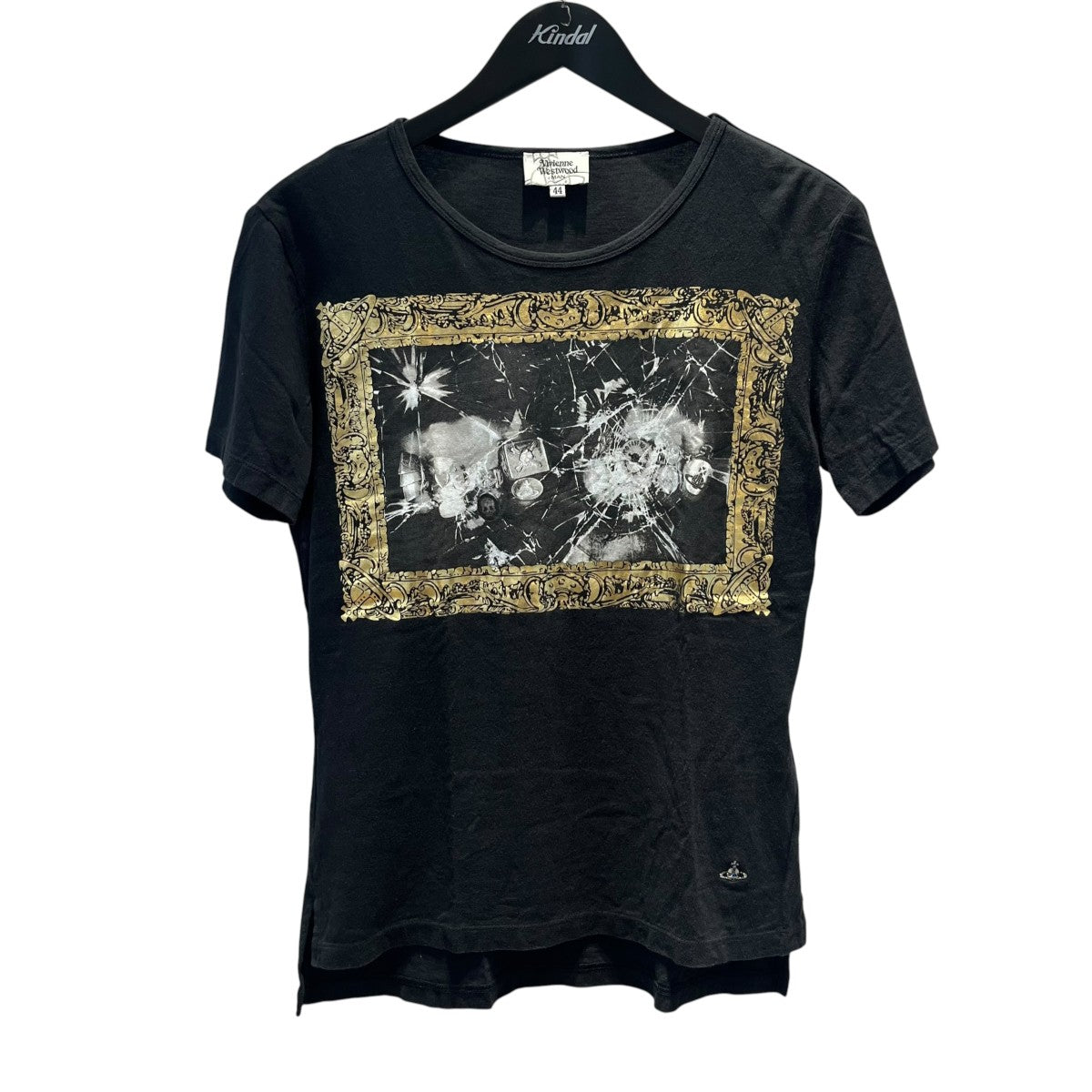 金色プリントデザインTシャツVW-LP-79739