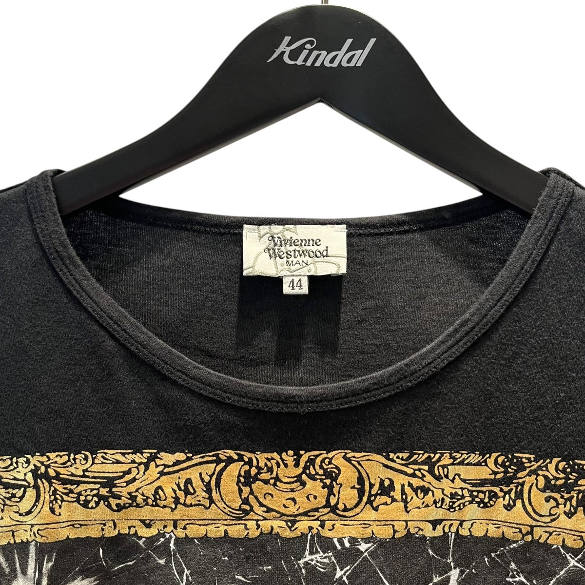 金色プリントデザインTシャツVW-LP-79739