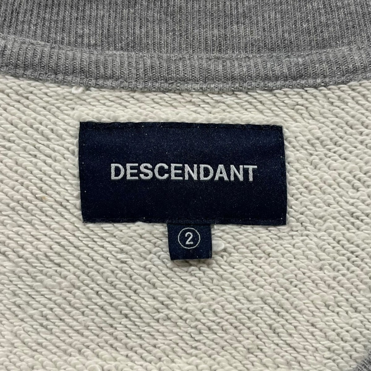 descendant スウェット　2 グレー DESCENDANT(ディセンダント) スウェット グレー サイズ 2｜【公式