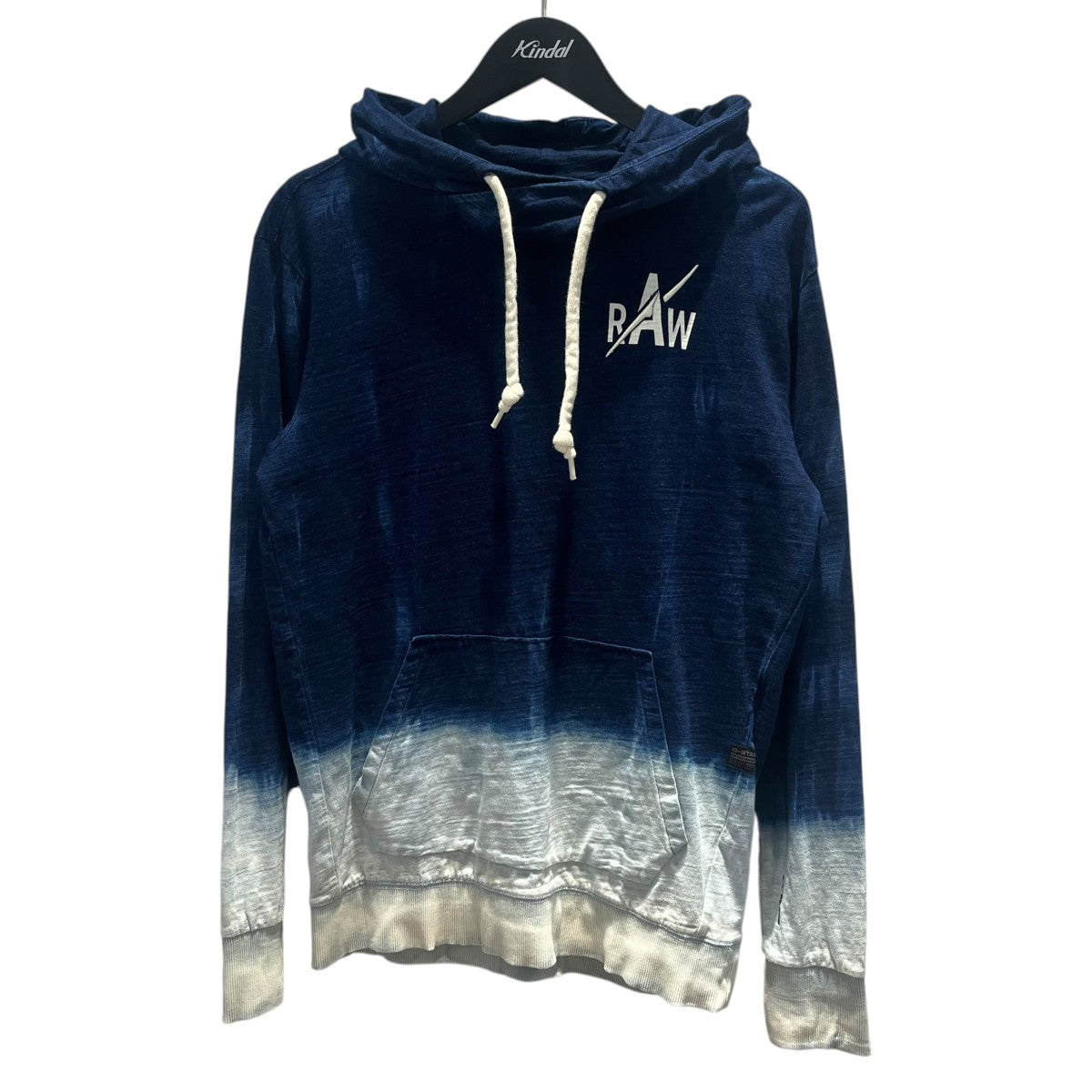 G-STAR RAW ブリーチ加工 ロゴデザイン長袖フーディー 古着・中古-1枚目のアイテム画像