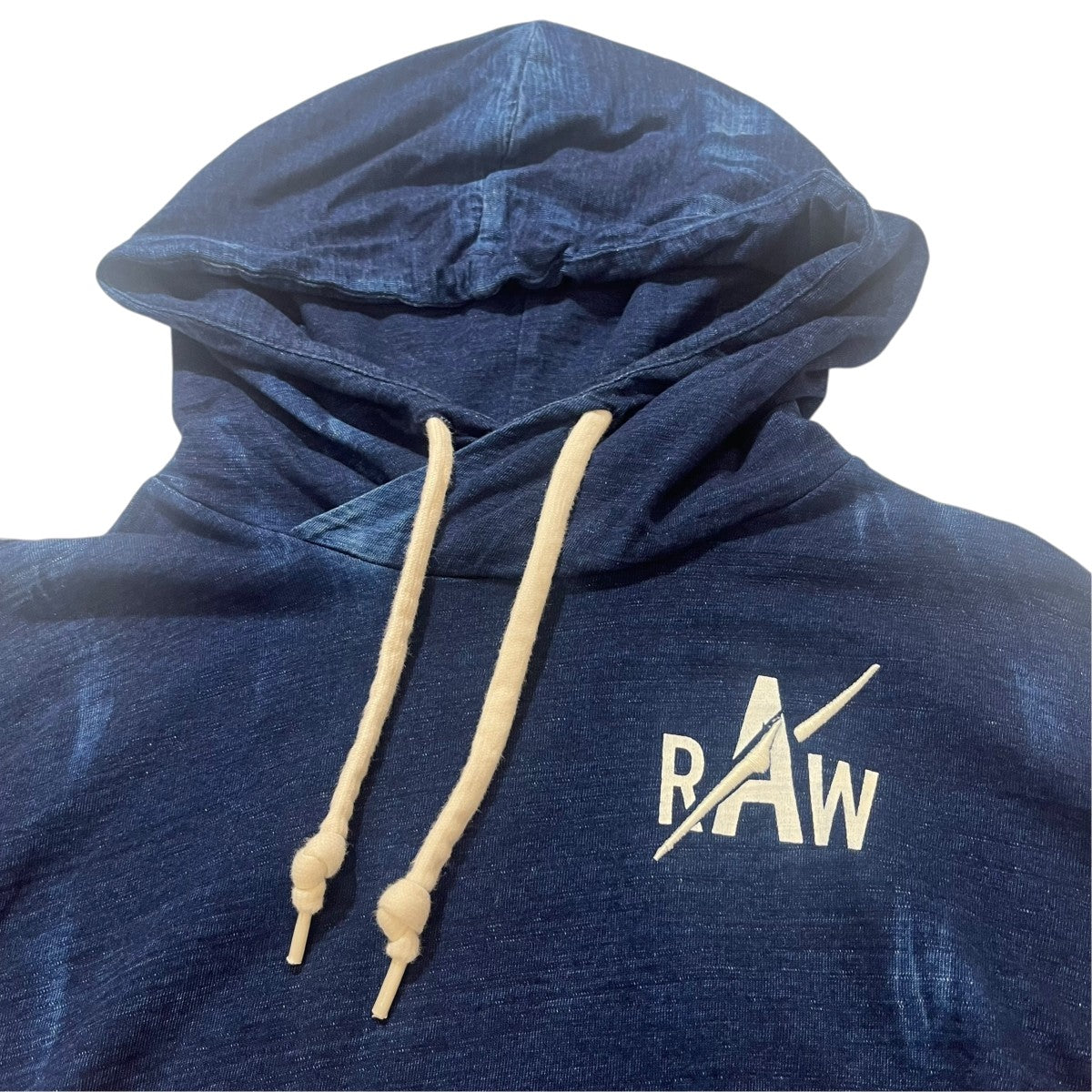 G-STAR RAW ブリーチ加工 ロゴデザイン長袖フーディー 古着・中古-3枚目のアイテム画像