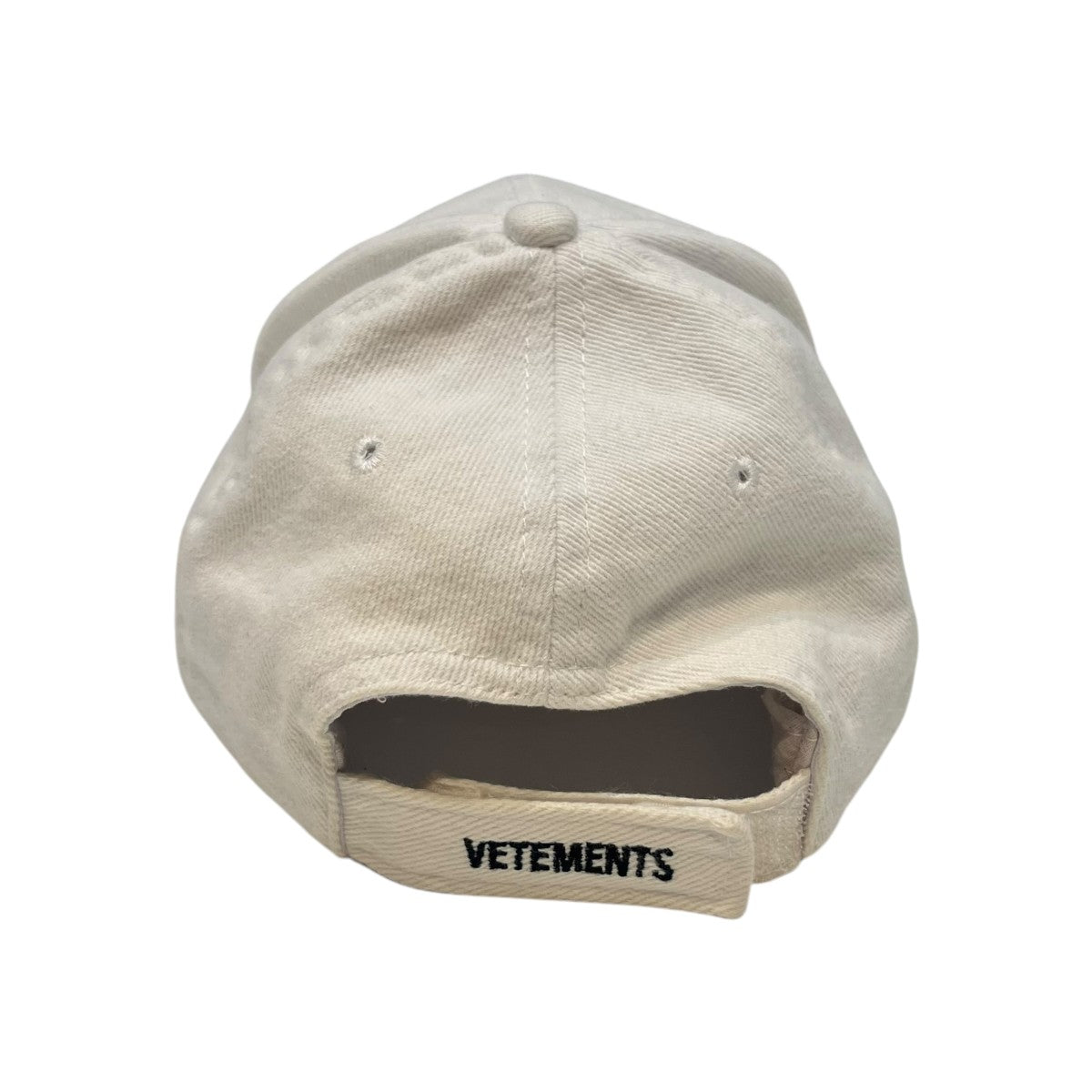 VETEMENTS ロゴ刺繍キャップ 古着・中古-4枚目のアイテム画像