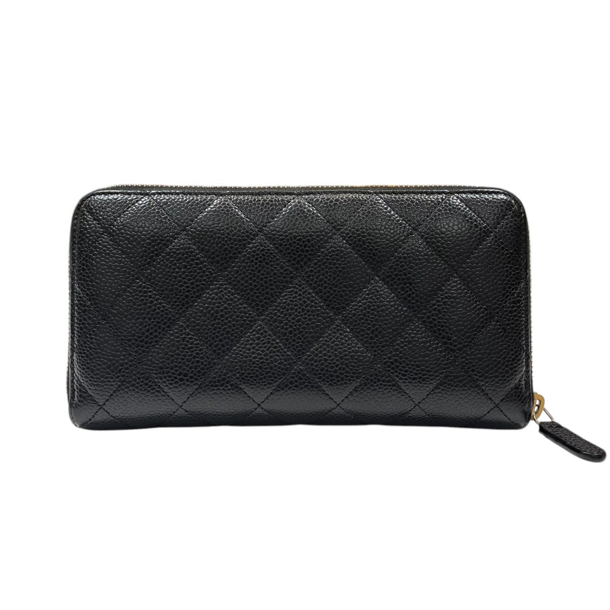 CHANEL マトラッセ ココマーク キャビアスキン ラウンドジップ ウォレット 長財布 古着・中古-2枚目のアイテム画像