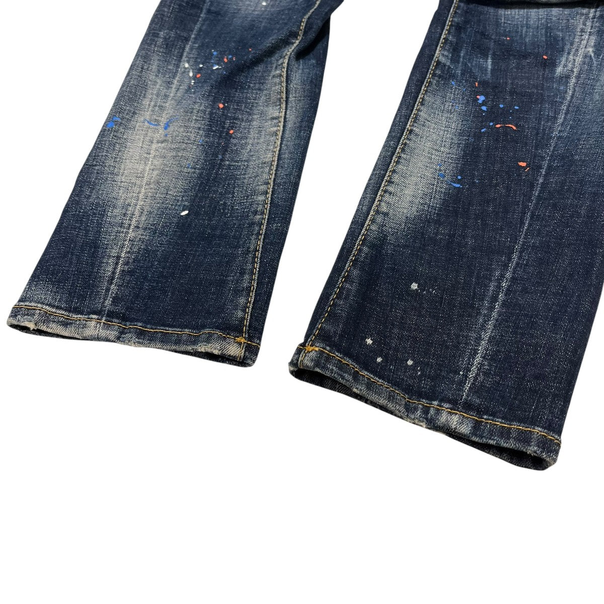 Tidy Biker JeansペイントデニムパンツS74LB1113