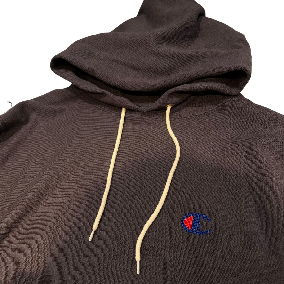 REVERSE WEAVE Hooded Sweatshirtロゴ刺繍パーカーC8-C101