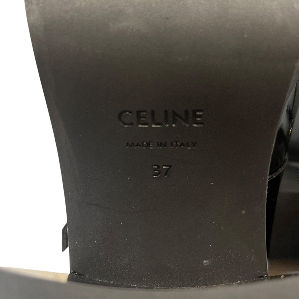 CELINE ダブルストラップチャンキーヒールパンプス360734582 古着・中古-8枚目のアイテム画像