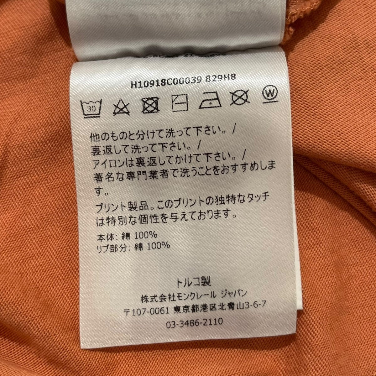プリント柄TシャツH10918C00039