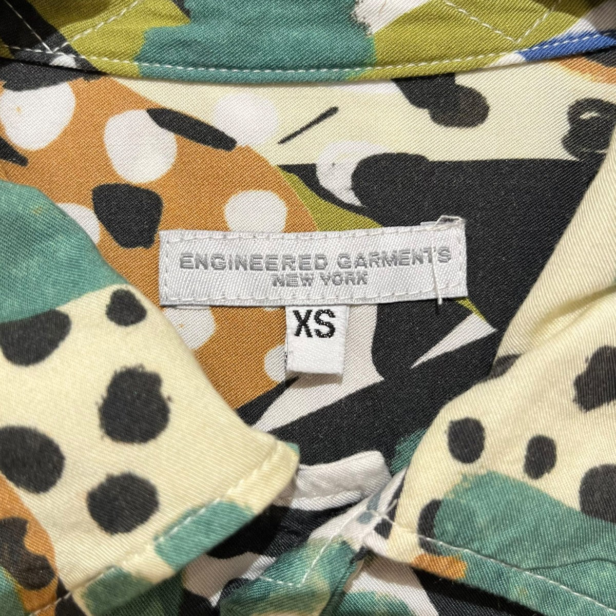 Camp Shirt - African Print Patchwork半袖シャツ