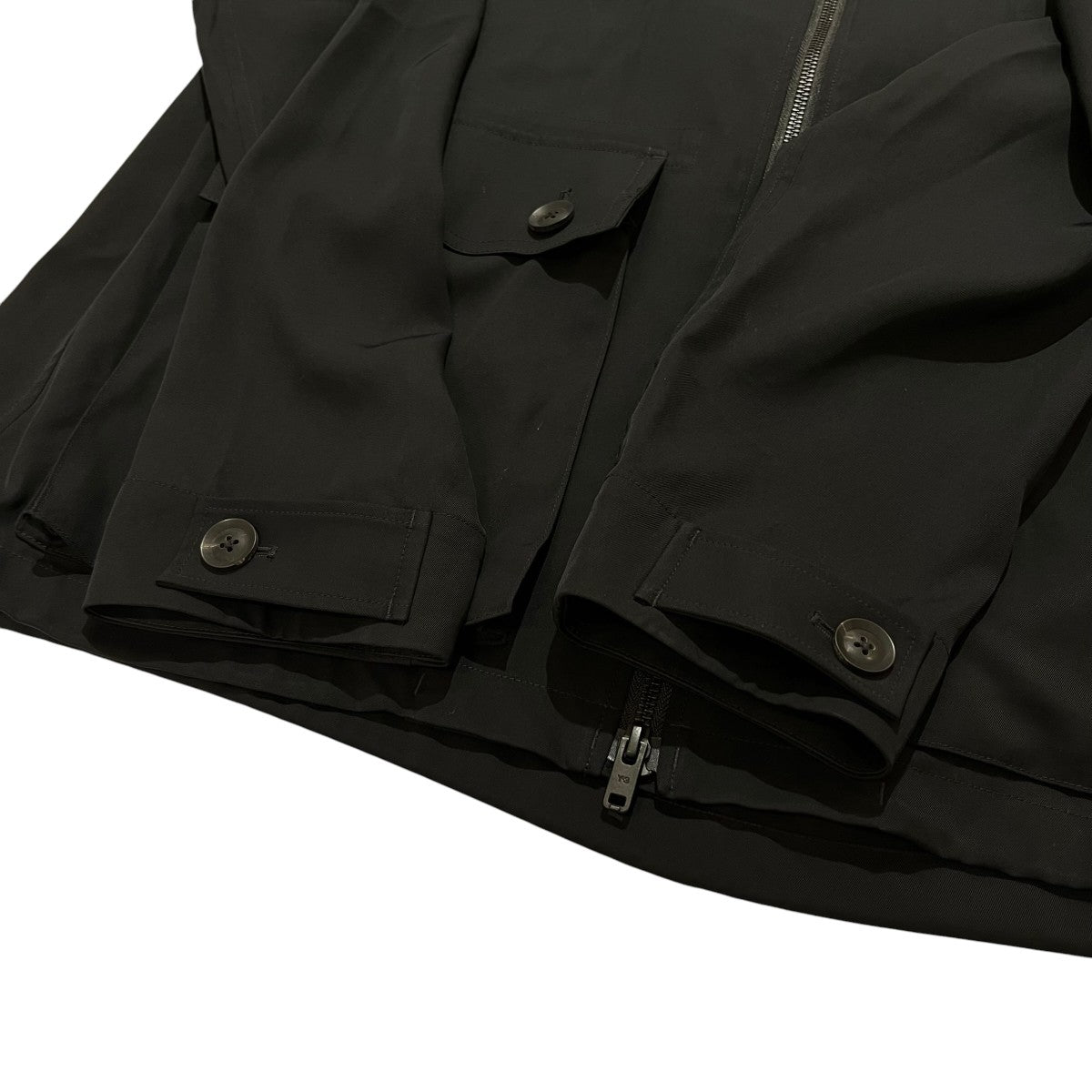Y-3(ワイスリー) 25AWZIP THROUGH TRACK TOP BLACKジップアップ