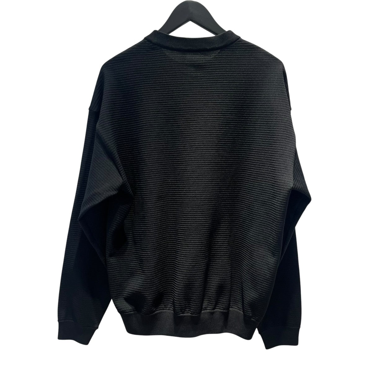 L／Sリップルニットクルー無地長袖カットソーNT12641