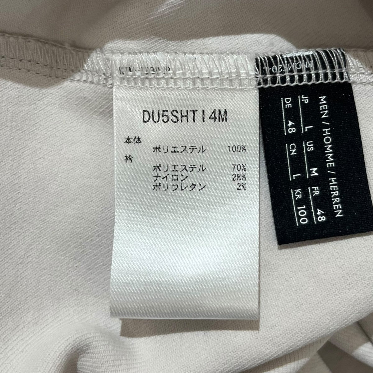 ｽﾄﾚｯﾁﾂｲﾙﾊｰﾌｽﾘｰﾌﾞｽﾘﾑTｼｬﾂ半袖TシャツDU5SHTI4M