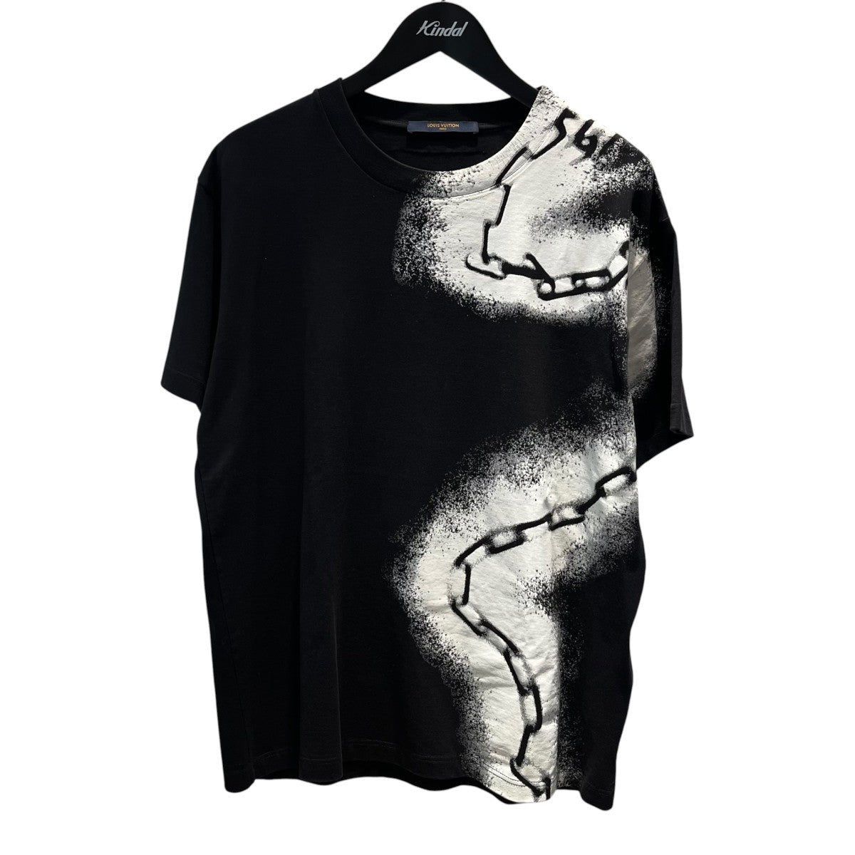 スプレーチェーンプリント半袖TシャツHIY17W