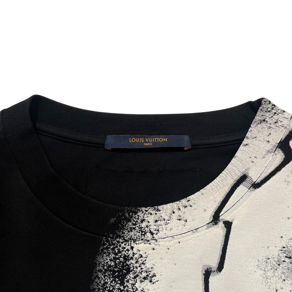 スプレーチェーンプリント半袖TシャツHIY17W